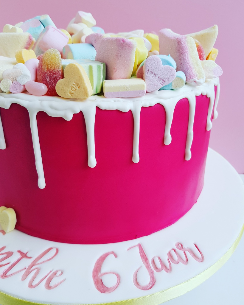 Candy drip cake