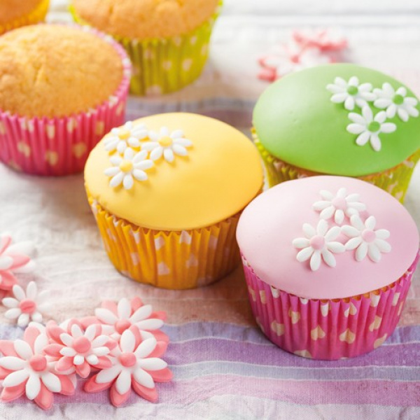 Daisy cupcake pakket