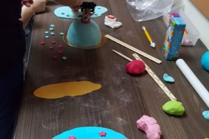 Ouder en kind taart workshop