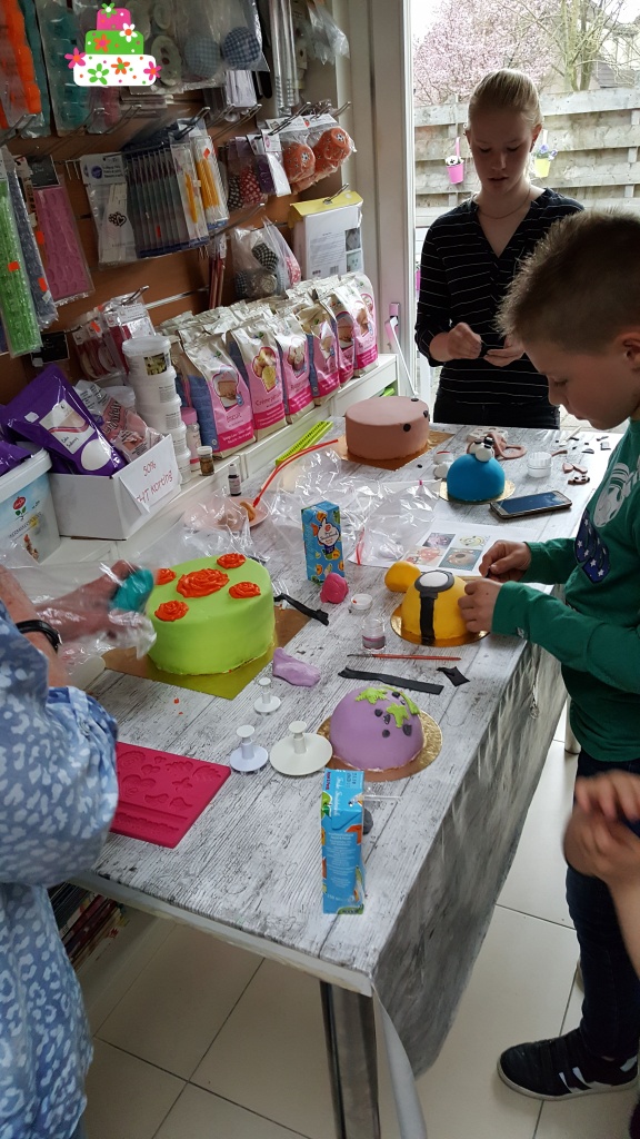 Ouder en kind taart workshop Groningen Winsum
