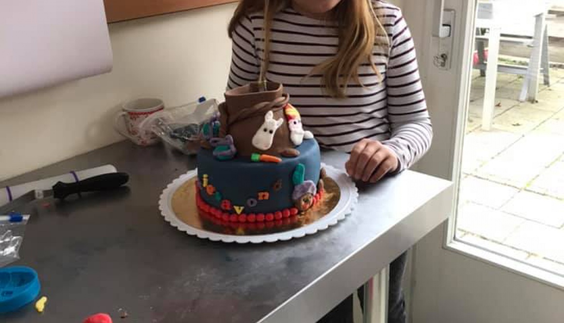 Ouder en kind taart workshop