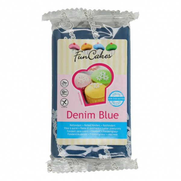 FunCakes Rolfondant Denim Blauw 250g