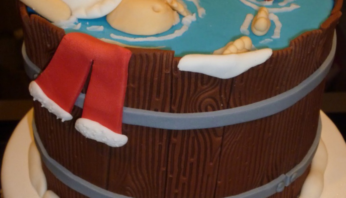 1 kerstman in tobbe