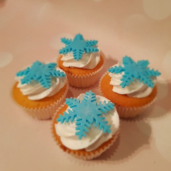 Cupcake pakket sneeuwvlok