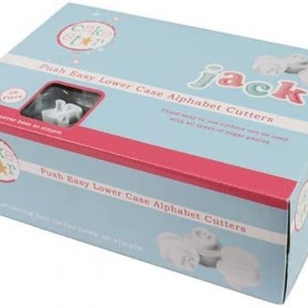 Cake Star Push Easy Cutters - Lowercase Alphabet Set 26