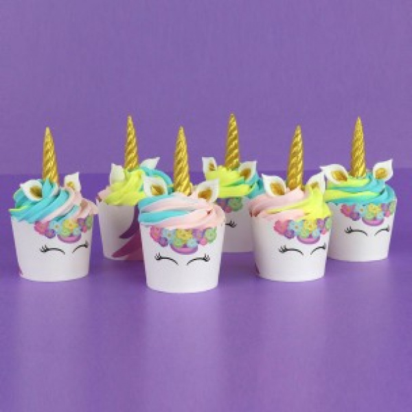 Unicorn cupcake pakket