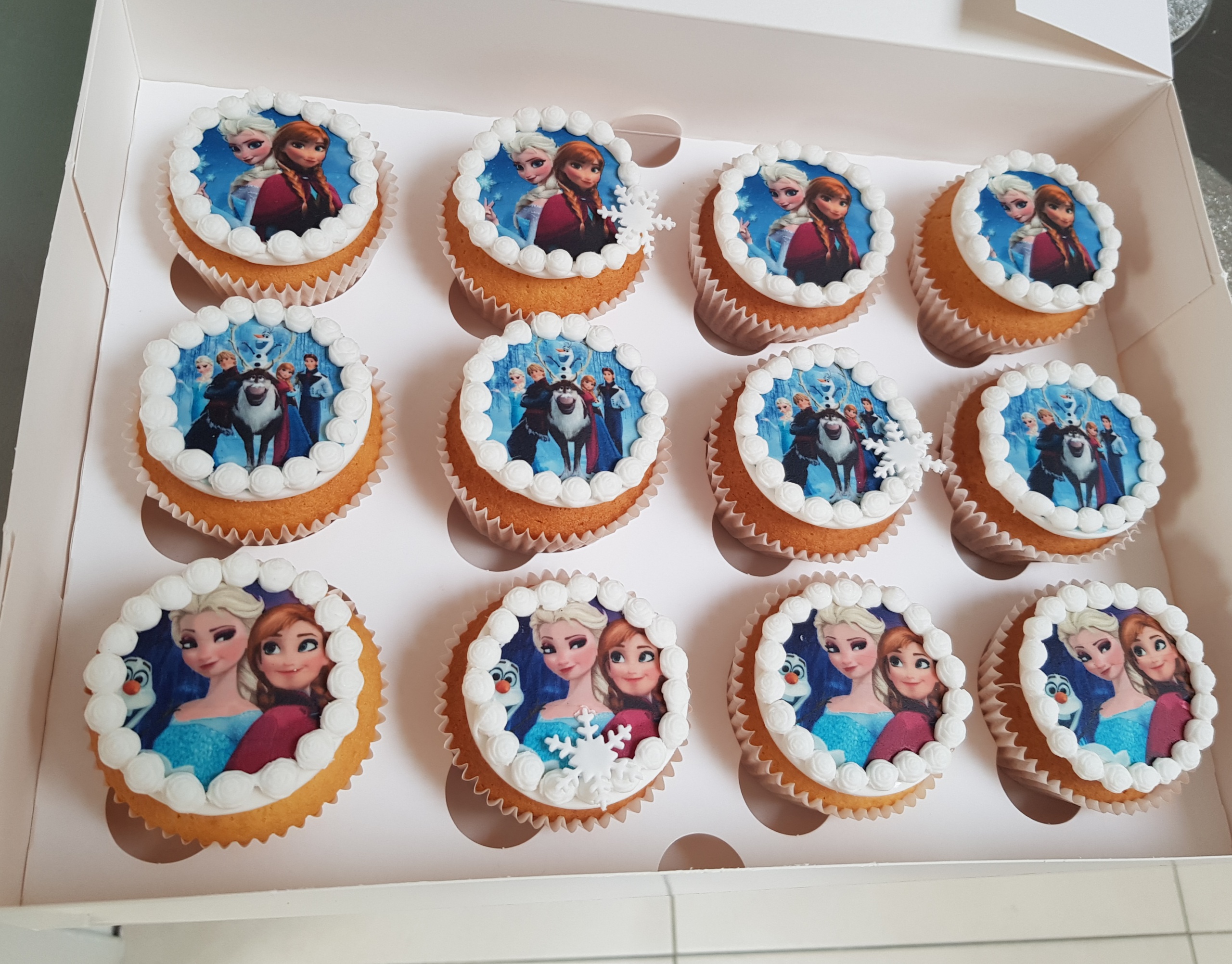 Frozen cupcakes Frozen cupcakes