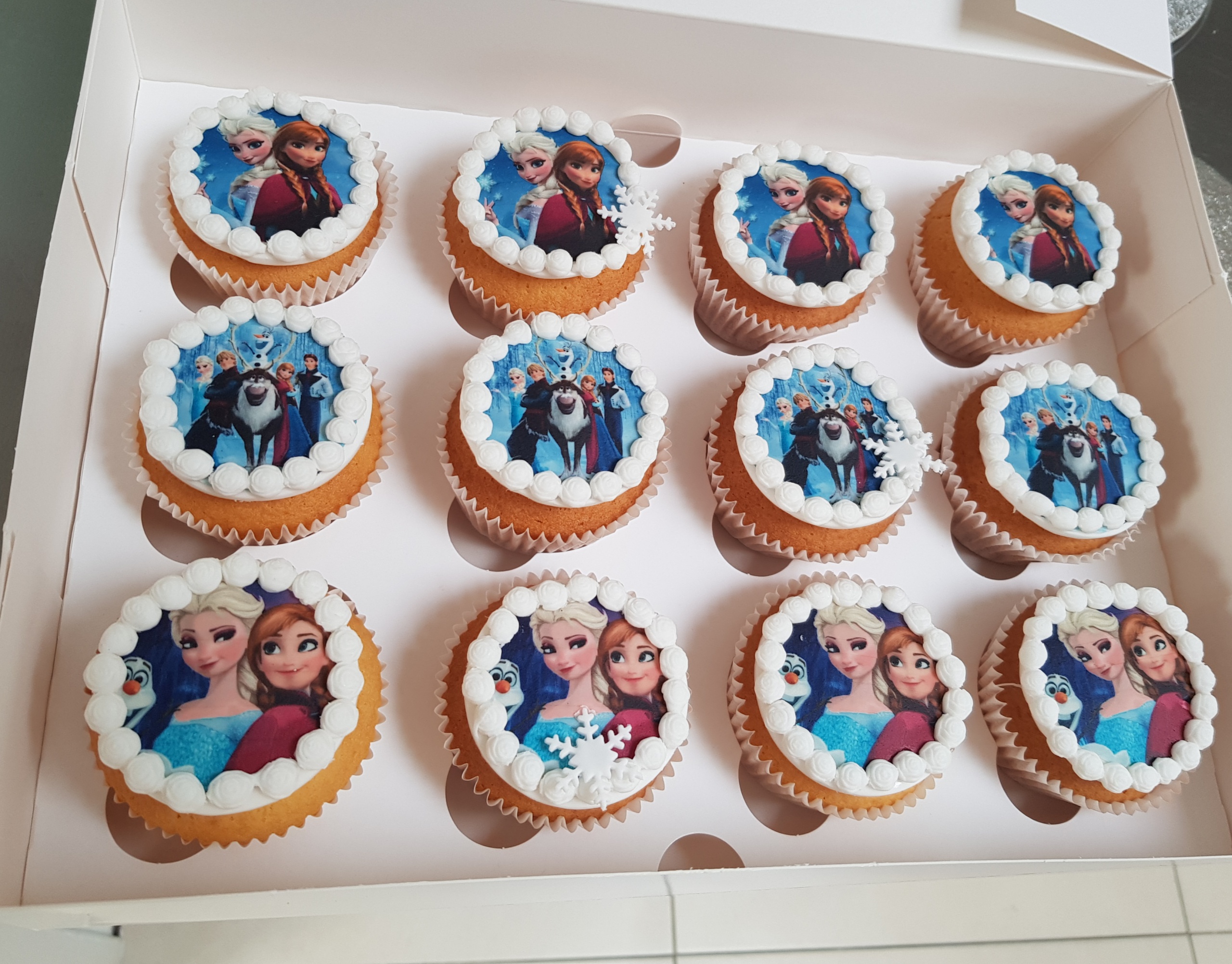 Frozen cupcakes