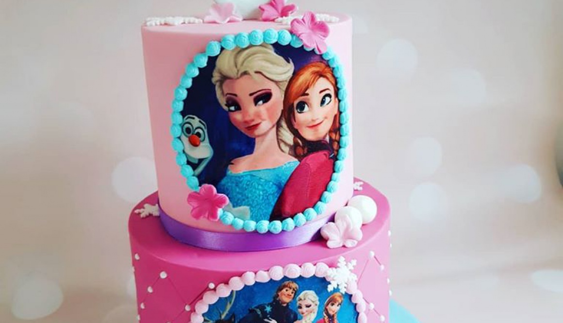 Frozen taart 17 personen