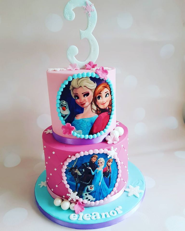 Frozen taart 17 personen