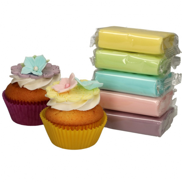 FunCakes Rolfondant Multipack Pastel Kleuren 5x100g tht korting