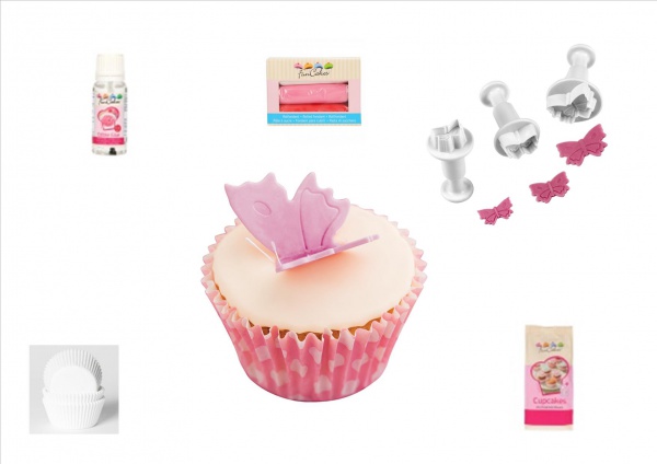 vlinder cupcake set