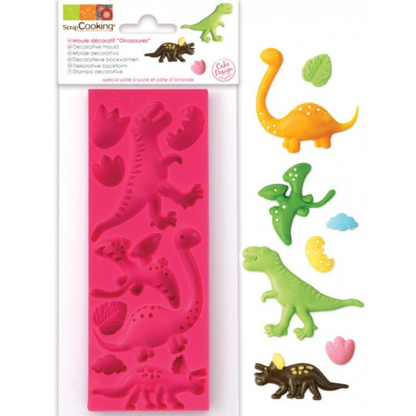 Scrapcooking Siliconen Mal Dinosaurus