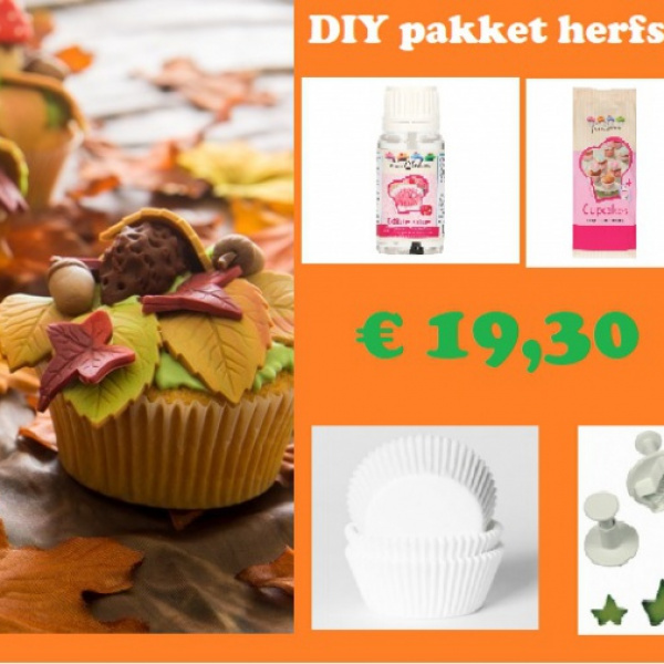 Herfst cupcake pakket