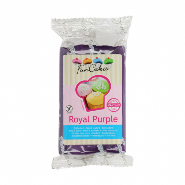 FunCakes Rolfondant Donkerpaars 250g -Royal Purple-