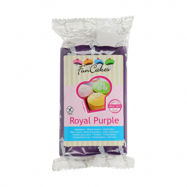 FunCakes Rolfondant Donkerpaars 250g -Royal Purple-