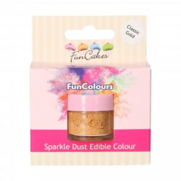 FunCakes Eetbare Glanspoeder Glitter Klassiek Goud