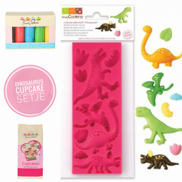 Cupcake pakket Dinosaurus