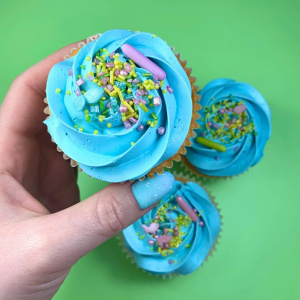 Cupcakes 12 stuks, 1 kleur swirl