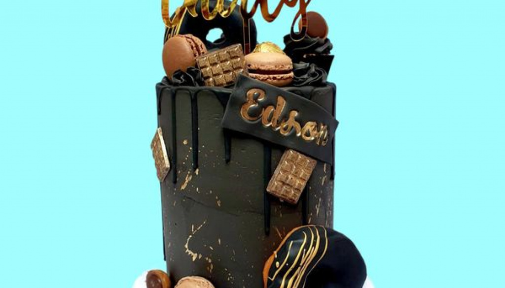 drip cake zwart goud zinzi horloge rose goud