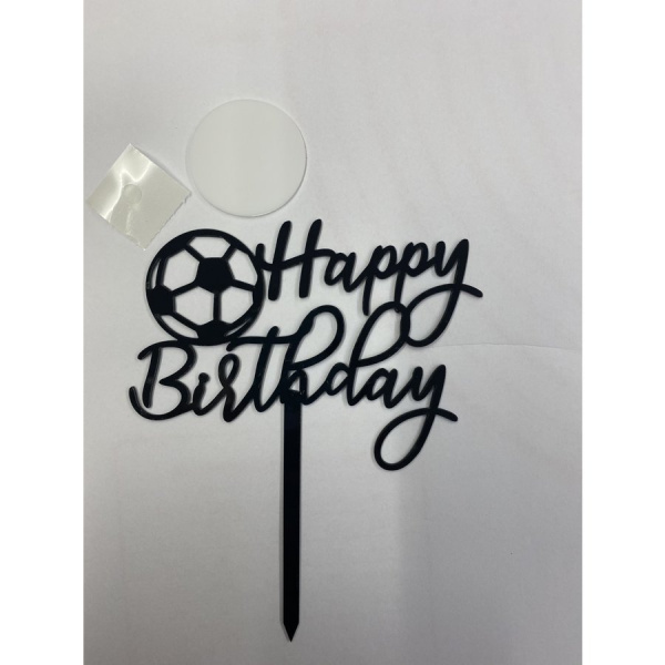 Happy birthday topper voetbal