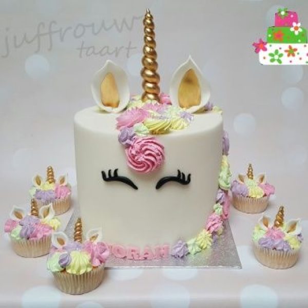 Cupcakes unicorn per 12 stuks