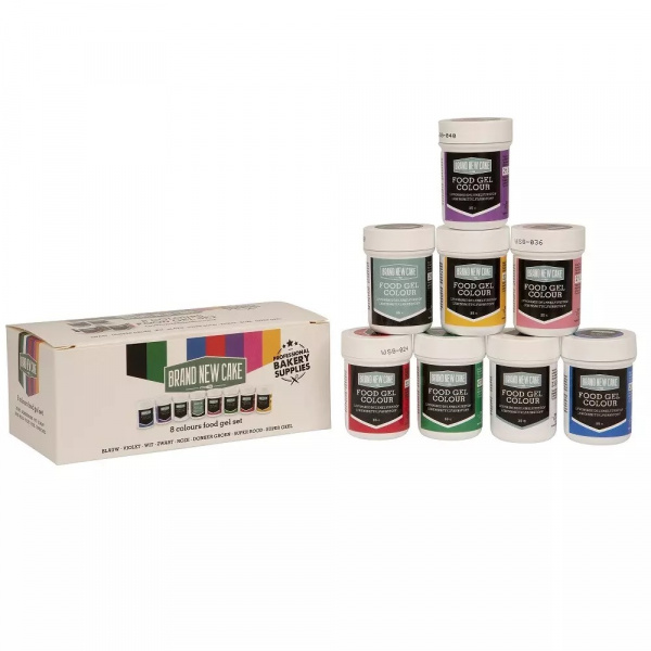 BrandNewCake Kleurstof Gel Assortiment (8x 35gr)