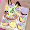 Pasen Mini Bento Cake: Biscuit met frambozen citroen (zonder cupcakes)