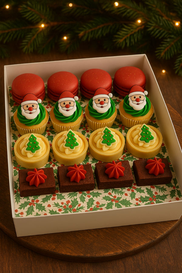 16 kerst Patisserie box