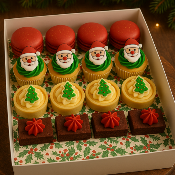 16 kerst Patisserie box